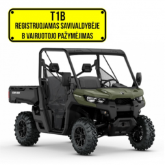 CAN-AM TRAXTER HD8 BASE T1b - 60km/h 2021 bagis (mini traktorius)